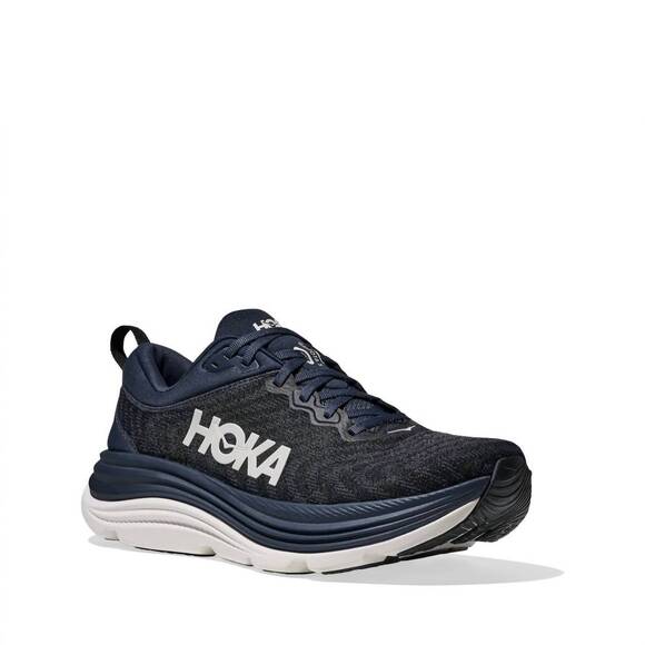 NEW HOKA men\'s gaviota 5 running sneakers in navy blue/white